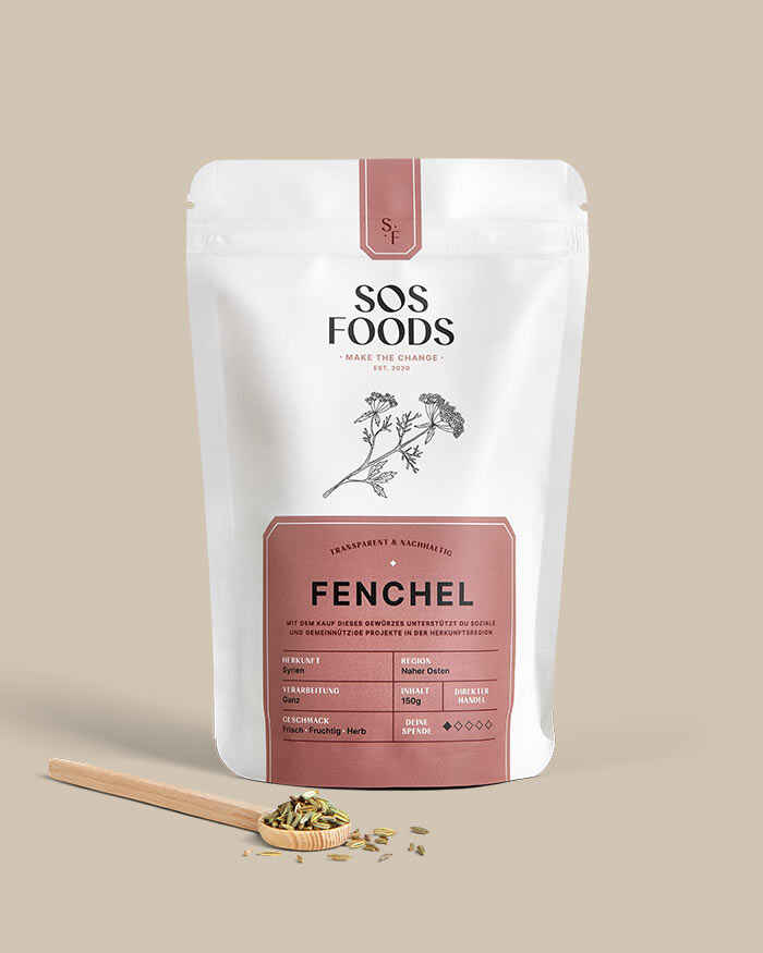 SOS Foods: Pack shot, Fennel